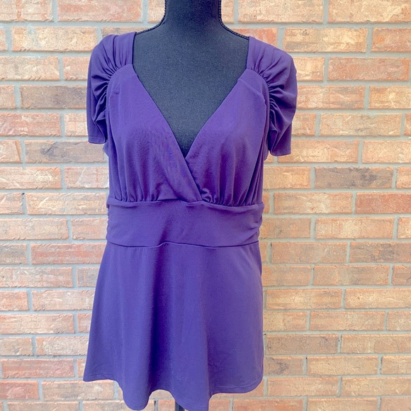 Attention Purple Blouse (L) - Picture 1 of 5